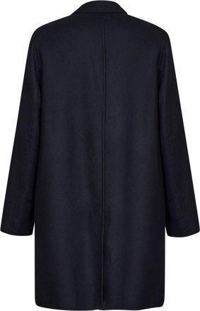 Etro Mens Coat Wool-Blend Navy Blue