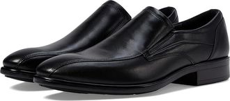 Ecco Citytray Bike Toe Slip-On Mens Shoes Black : EU 45 (US Mens 11-11.5) M, Leather