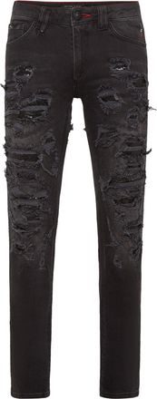 Philipp Plein Denim Slim Fit with Metal mesh