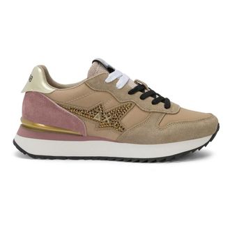 Sun 68 Sneakers Stargirl Strass Logo - - Shoes - Donna - Beige - 36 EU
