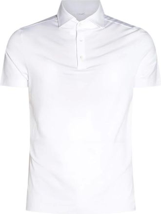 Malo Tops, Heren, Wit, XL, Katoen, Stretch Katoen Polo