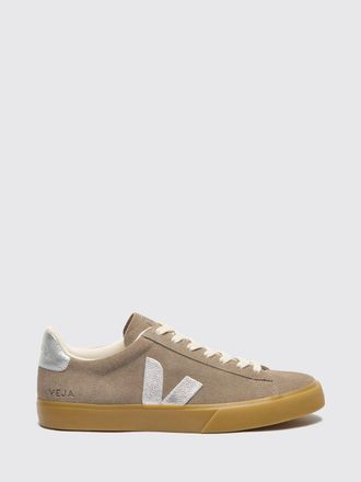 Veja Campo Low-Top Suede Sneakers with Contrast Logo