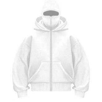 Generic Balaclava Hoodie Mens Hoodies Zip Up Fashion Double Layer Hoodie with Mask Travel Hoodies Oversized Long Sleeved Warm Wind-resistant Athletic Workout 