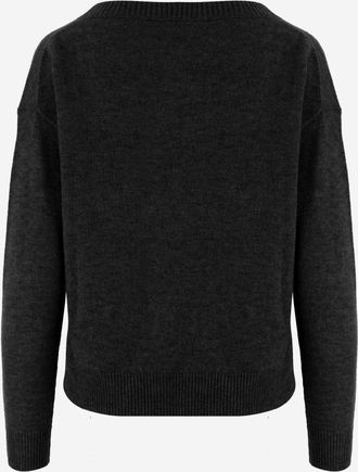 Allude Womens Cashmere Sweater Black