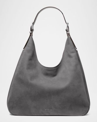 Michael Kors Nolita Large Nubuck Leather Hobo Bag