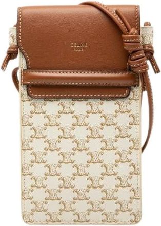 Celine Pre-owned Cross Body Bags, female, Brown, Size: ONE SIZE Pre-owned Plastic Cross Body Bag