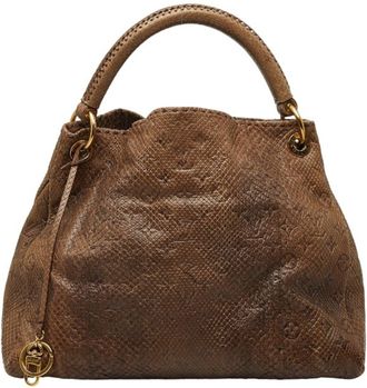 Louis Vuitton Brown Gris Leather Shoulder Bag Tote Bag (Pre-Owned)