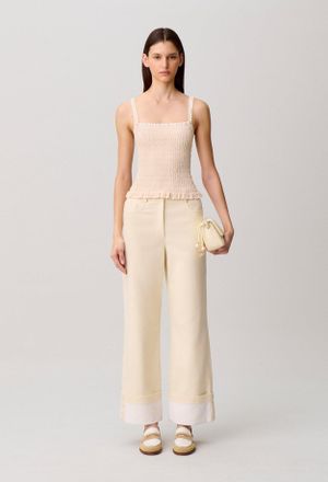 Claudie Pierlot Top fleurs broderies