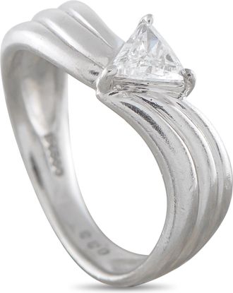 Luxury Bazaar Platinum 0.33ct Diamond Ring MF23-050126