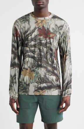 Dark Seas Bimini Long Sleeve T-Shirt in Green Camo at Nordstrom, Size Xx-Large