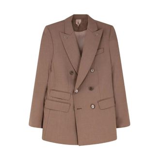 Max Mara Blazers, female, Brown, Size: S Blazer doppiopetto