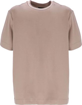 Emporio Armani cotton T-shirt - men - Cotton - M - Neutrals
