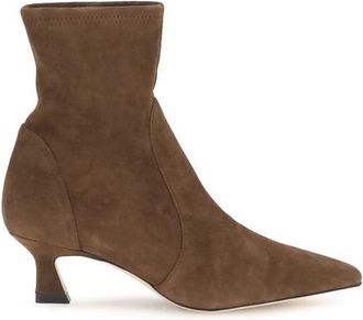 Stuart Weitzman Calf Leather Bos Taurus Ankle Womens Boots