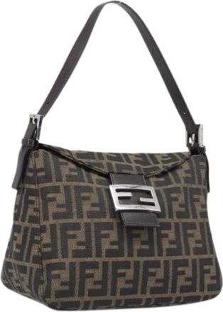 Fendi Pre-owned Borsa a Spalla Vintage Zucca Canvas - - Pre-owned - Donna - Marrone - ONE SIZE