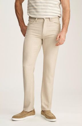 34 Heritage Courage Stretch Twill Straight Leg Pants in Wheat Cross Twill at Nordstrom, Size 30 X 34