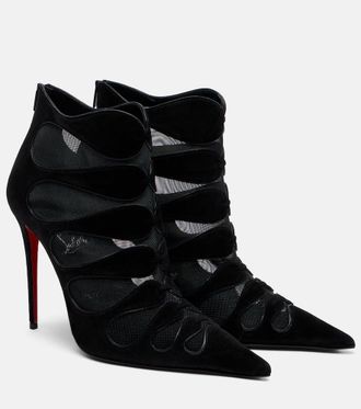Christian Louboutin Circus Max 100 suede ankle boots