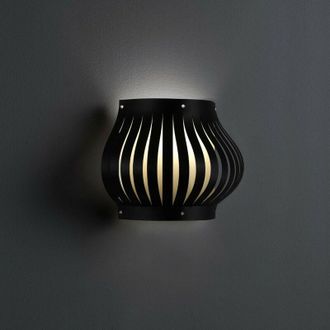 Linea Zero Balc&oacute;n Aplique Negro Cm. 33 X 17 X 25 Horas