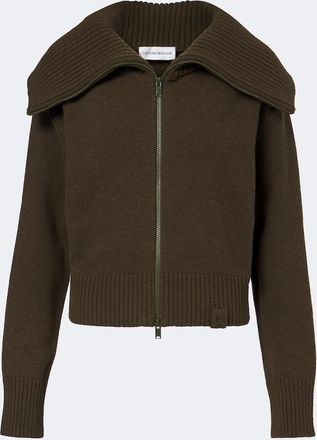 Victoria Beckham Cardigan in misto lana con zip