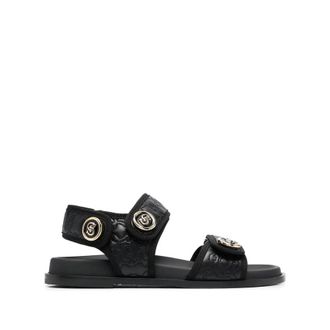 Ferragamo Logo-Plaque Detail Sandals
