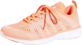Athletic Propulsion Labs Womens Techloom Pro Shoe In Neon Peach/pristine