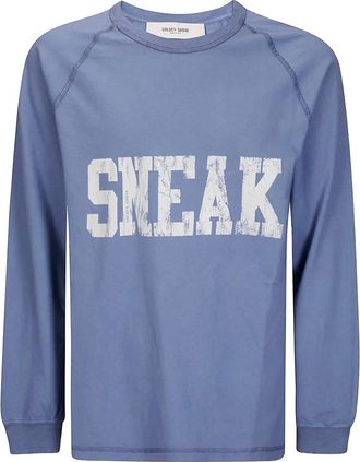 Golden Goose T-shirt con maniche raglan - Blu