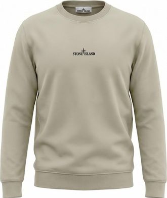 Stone Island Organic Cotton Fleece Sweatshirt
