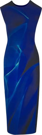 Akris Abito midi con stampa - Nero