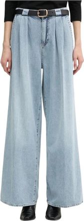 Joop Emanuela Wide Jeans - Dames - Loose Fit Jeans - Blauw - W27 - Katoen - Jeans