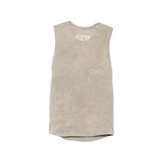 Ziggy Chen Curved Hem T-shirt - male - Ziggy Chen - Sleeveless Tops - Gray - S - Tops