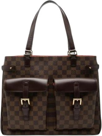 Louis Vuitton Pre-owned Uzes Tote Bag - Dames - Vintage Shopper - Bruin - ONE Size - Leer - Vintage