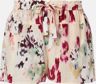 Ulla Johnson Aurielle floral silk shorts