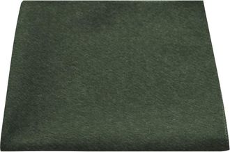 King & Priory Luxury Hunter Green Donegal Tweed Pocket Square, Handkerchief