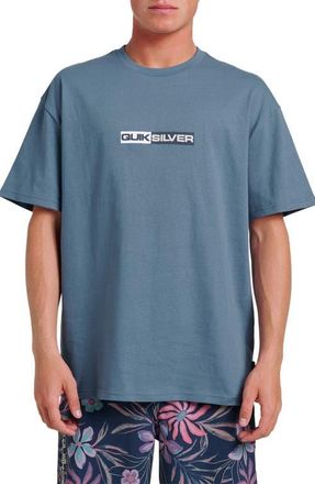 Quiksilver Saturn Tech Graphic T-Shirt in China Blue at Nordstrom, Size Xx-Large