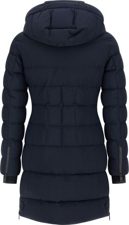 Moose Knuckles Womens Blue Nylon Parka Clothing