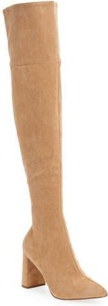 Jeffrey Campbell Parisah Over the Knee Boot in Beige Suede at Nordstrom Rack, Size 7.5