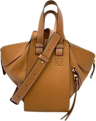 Loewe Pre-owned Handbags, female, Brown, Size: ONE SIZE Pre-owned Leather Handbag