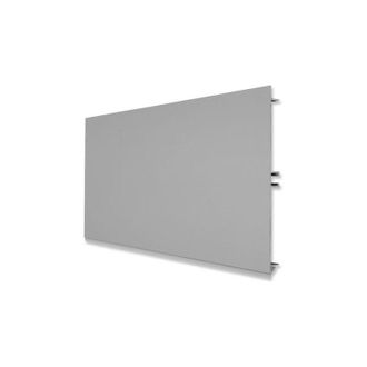 Emuca 2 Perfiles De Z&oacute;calo De Aluminio Noline De 2,35mts. - 100mm