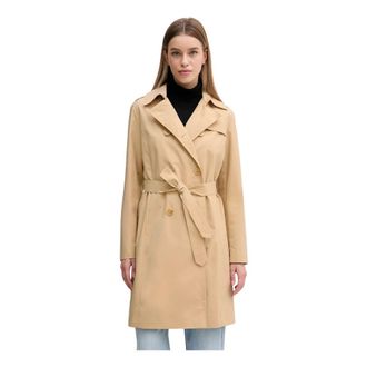 Joop Jassen, Dames, Beige, S, Leer, Cindy Trenchcoat