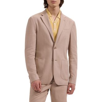 Bugatchi Aerolinen Linen Blend Sport Coat in Desert at Nordstrom, Size 40