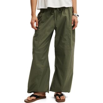 Cotton On Womens Jackson Utility Pant in Khaki at Nordstrom, Size 12
