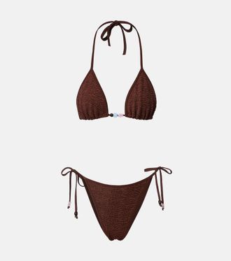 Hunza G Gina embellished bikini