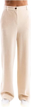 Marella Mlsastrale Wijde Broek - Dames - Wijde Broeken - Beige - 2XS - Katoen - Broeken