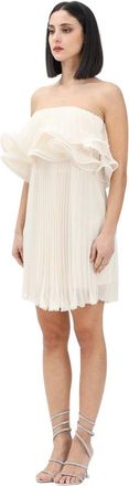 Simona Corsellini Dames, Jurken, Beige, Maat: XS