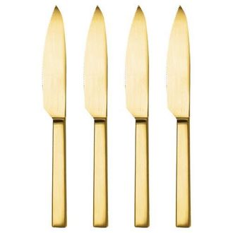 Mepra Stile Steak Knives Set - 4 Pieces in Ice Gold at Nordstrom