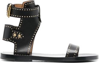 Isabel Marant Janders studded sandals - women - Calf Leather/Calf Leather/Calf Leather - 37 - Black