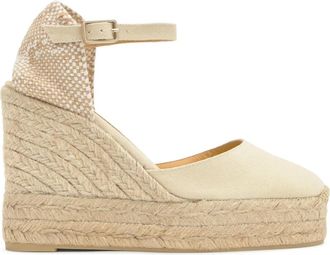 Castaner Carol Wedge Espadrille - Dames - Sleehakken - Beige - 38 EU - Katoen - Schoenen