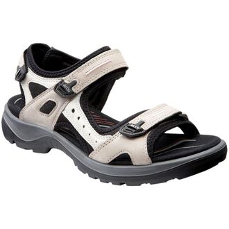 Ecco Ecco Offroad Nubuck Womens Hook and Loop Sandals - Atmosphere Ice White - Size:UK 4-4.5