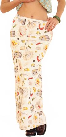 Bailey Rose Playful Picnic Maxi Skirt In Beige