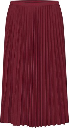 Lacoste Dames/Dames Plooi Polyester Midi Rok (Zinfandel)