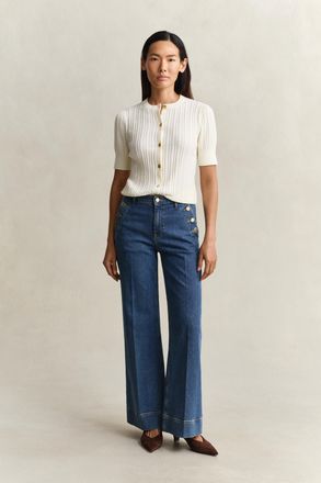 GANT Women Nautical Flared Jeans (25) MID BLUE